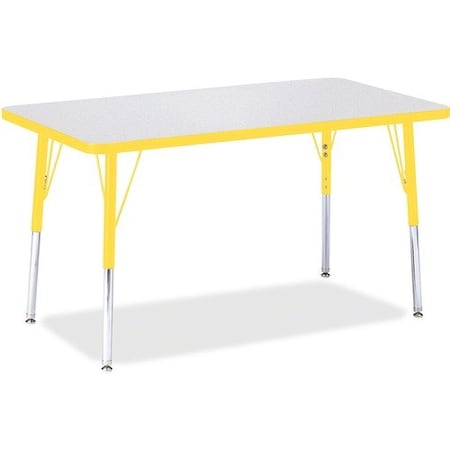 Jonti-Craft TABLE, RECTANGLE, 24X36, GY/YW JNT6478JCA007